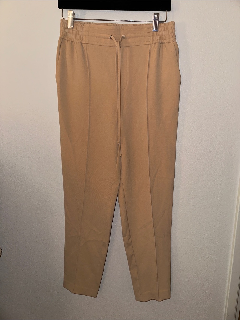 Nine West Beige Drawstring Jogger Pants